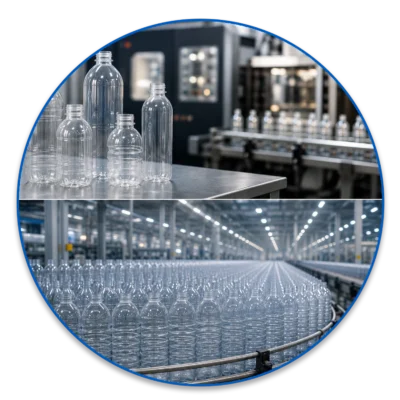 short run and long run plastic bottle production