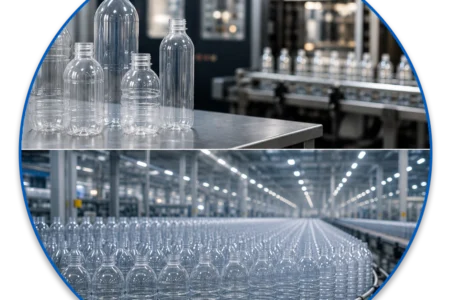 short run and long run plastic bottle production