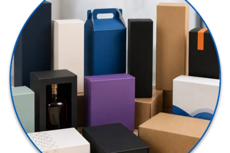 Assorted packaging boxes