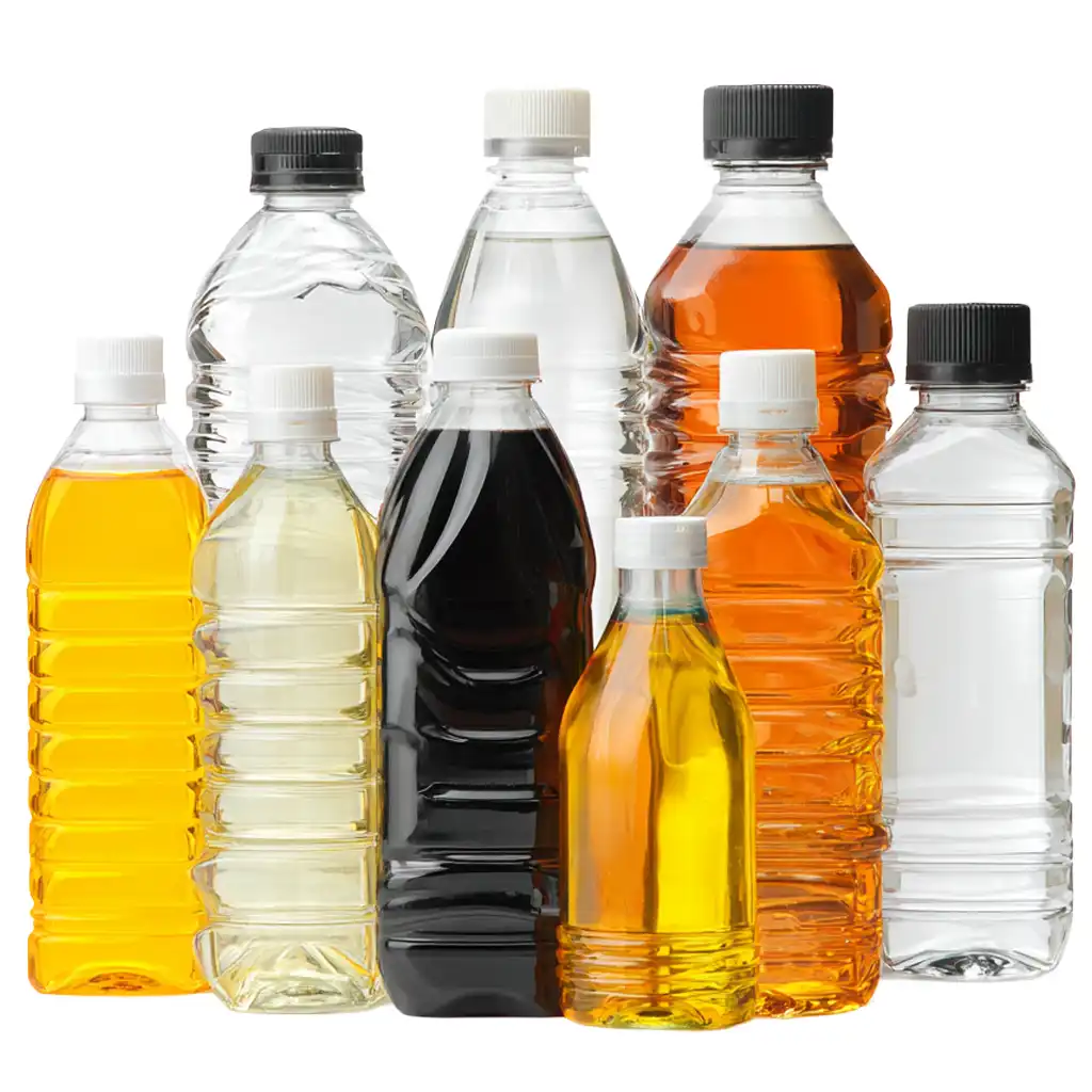 Assorted PET Oil Analysis Bottles