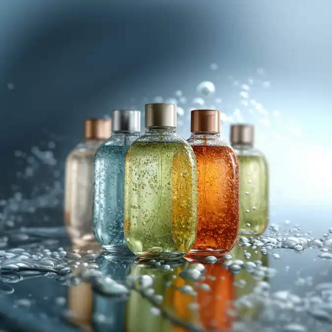 Assorted PET Shampoo Bottles