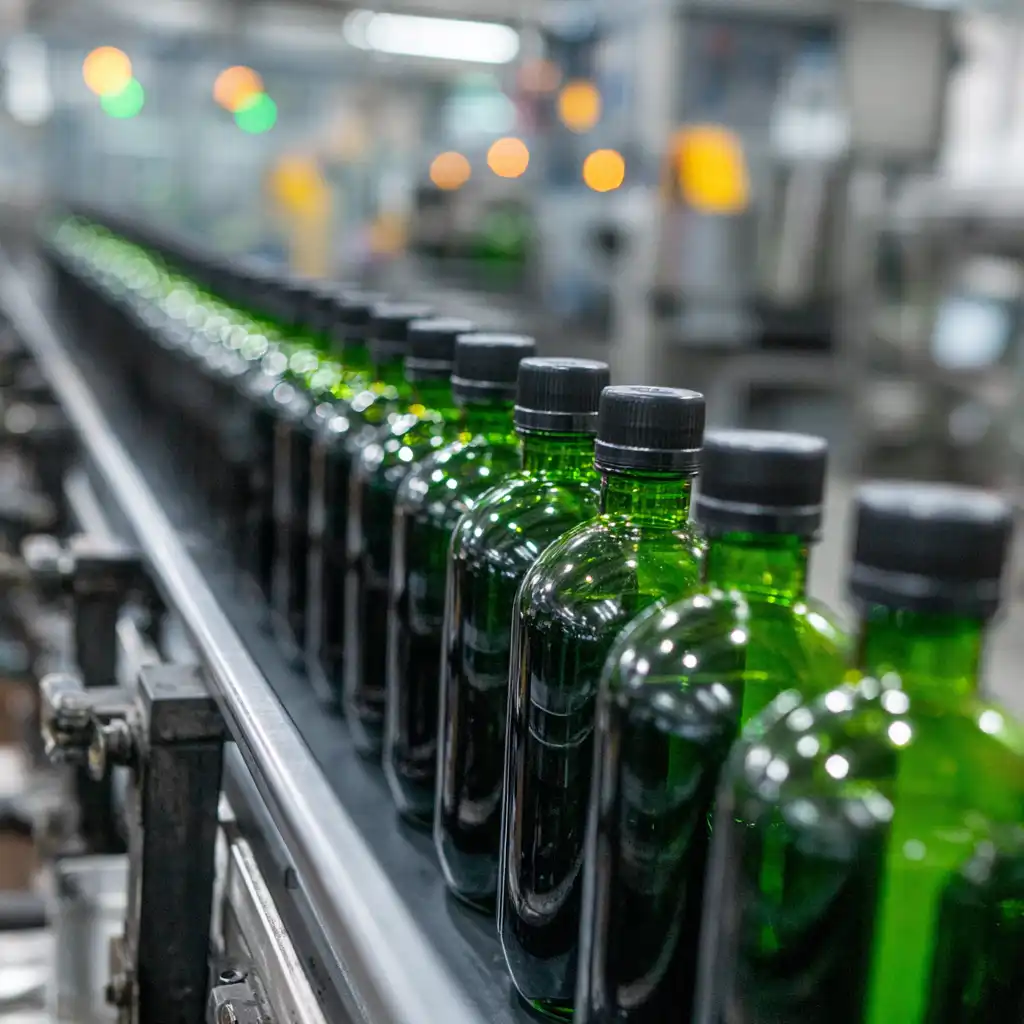Automotive PET Bottles on Filling Line Automotive PET Bottles on Filling Line - Automotive Aftermarket Packaging