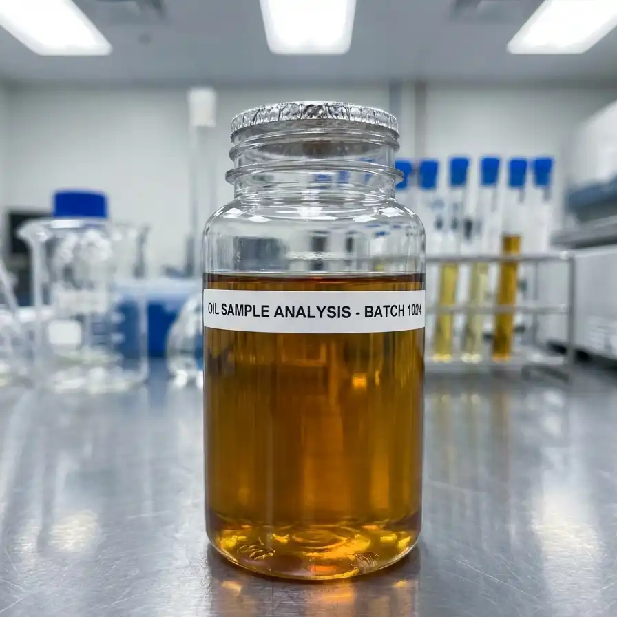 Oil Testing Bottle with Foil Lid