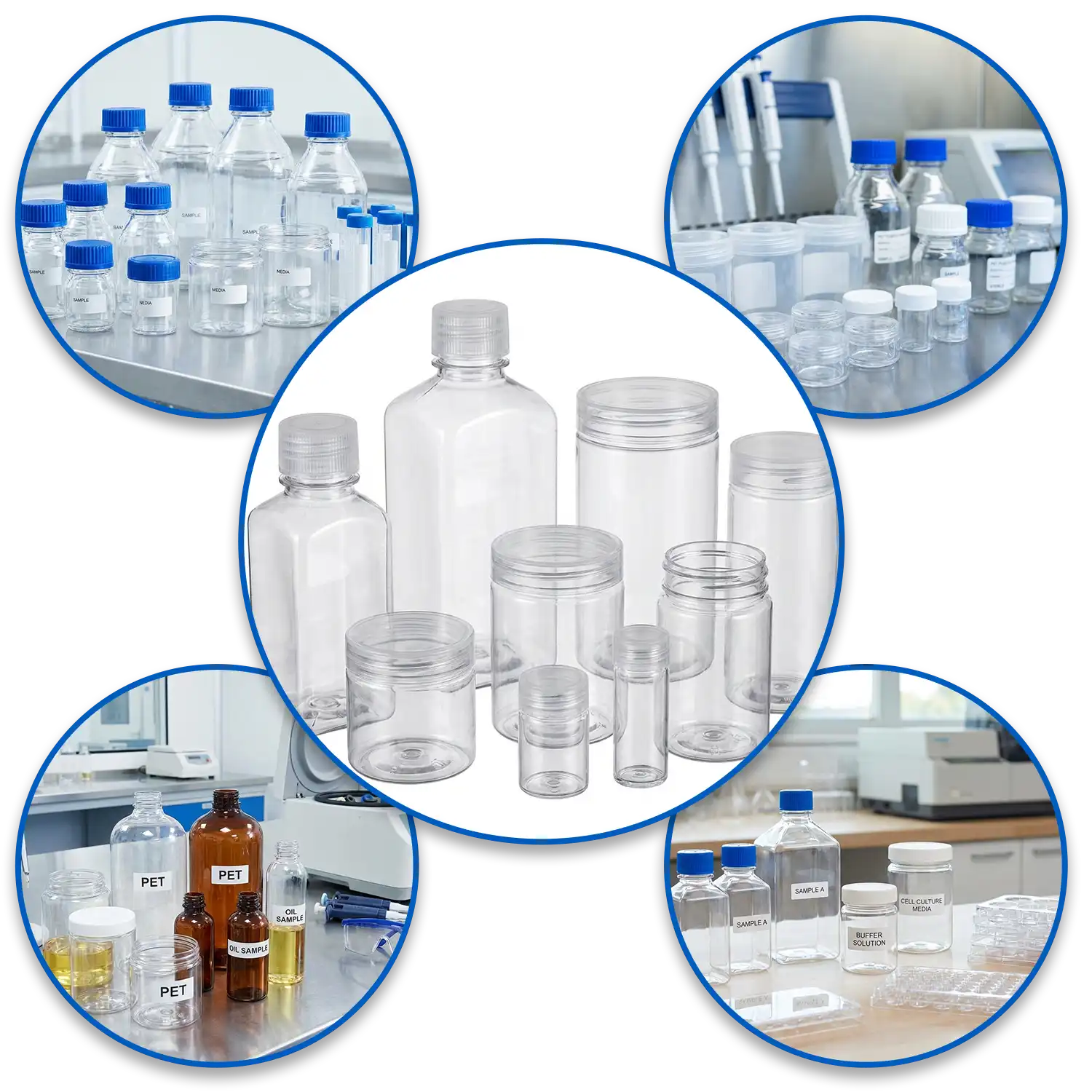TBC Laboratory PET Bottles