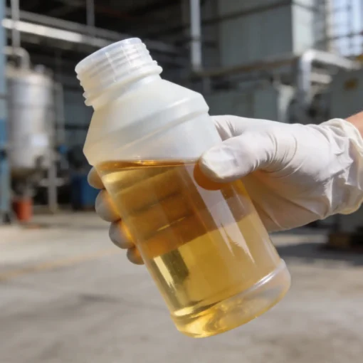 HDPE Bottle with Oil Sample