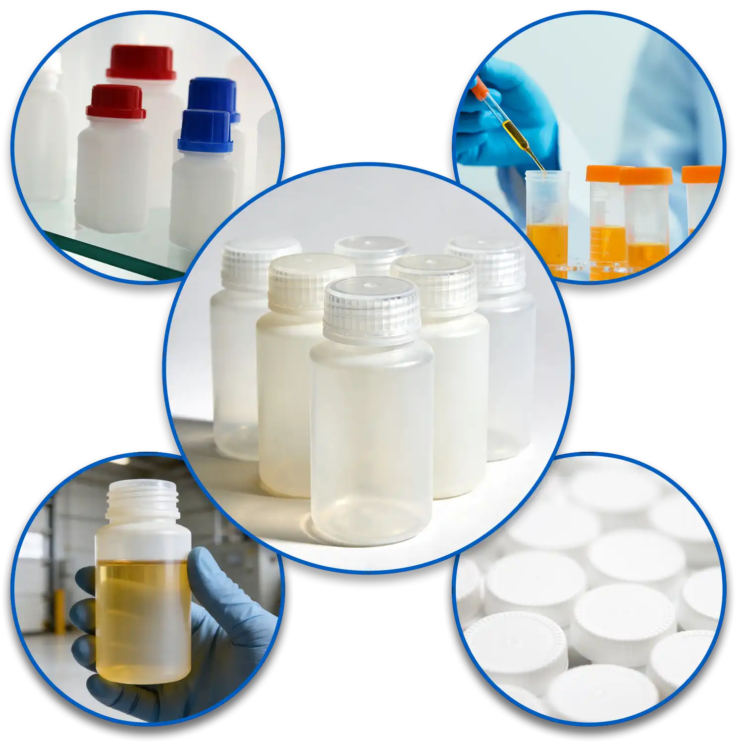 HDPE Oil Analysis Bottles Bubble Graphic