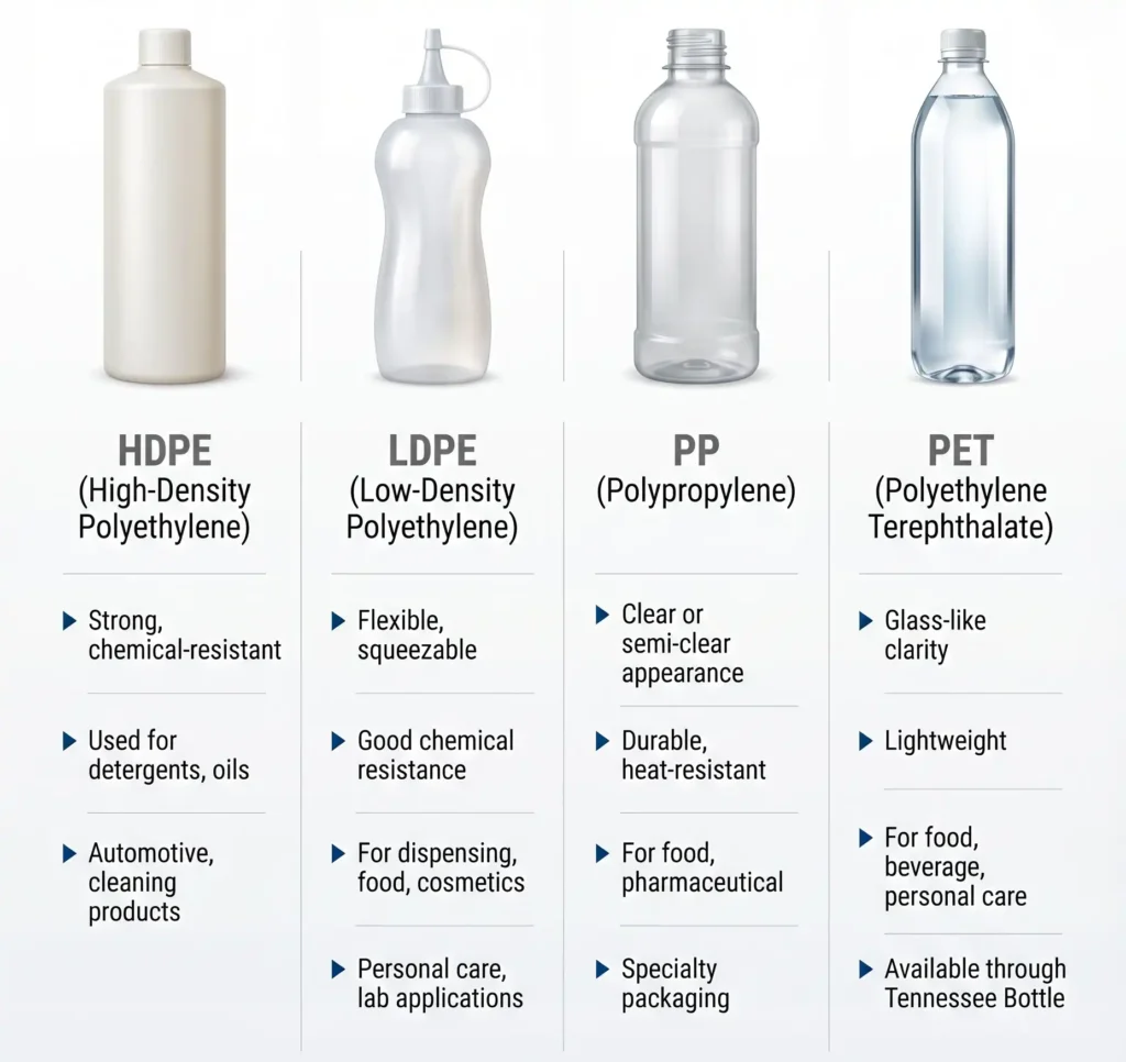 Types of Plastic Bottles