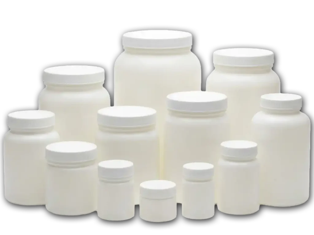 Wide Mouth HDPE Plastic Jars