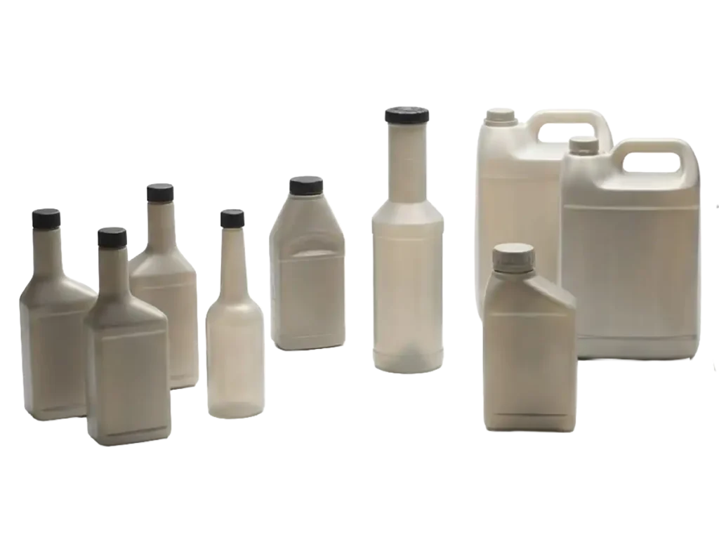 assorted automotive hdpe bottles