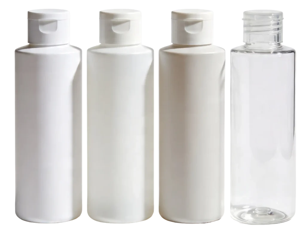 assorted material plastic bottles